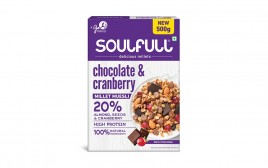 Soulfull Chocolate & Cranberry Millet Muesli Almond, Seeds & Cranberry Dark Chocolate  Box  500 grams